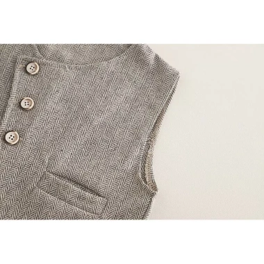 Bộ Áo Sơ Mi Bé Trai Hàn Quốc Cotton Thoáng Khí, Dễ Thương, Mềm Mại, Đa Năng Mùa Thu - Giá Ưu Đãi 393k 7