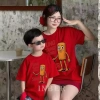 Bộ áo T-shirt gia đình size 3-12, hình con, giá nửa bộ chỉ 143.332 VND khuyến mãi 6