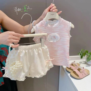 Bộ áo thun 2 mảnh bé 0-3 tuổi mùa hè Songkran thời trang dễ thương, giá 197.892 VND 2