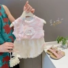 Bộ áo thun 2 mảnh bé 0-3 tuổi mùa hè Songkran thời trang dễ thương, giá 197.892 VND 6
