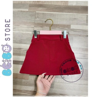 Bộ áo thun cotton bé gái Uncle M Authentic và chân váy chữ A siêu đáng yêu, giá ưu đãi 149k