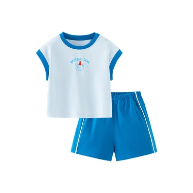 Bộ áo thun minibala ngắn tay bé mùa hè sọc Unisex, Quần short mới, mát mẻ, giá 474k 3