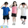 Bộ áo thun & quần thun cotton mềm mại co giãn 4 chiều cho bé trai, bé gái - Hàng trơn, 84.000₫
