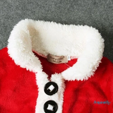 Bộ áo thun tay dài cổ tròn, quần dài, mũ, giày ông già Noel cho bé - Đáng yêu