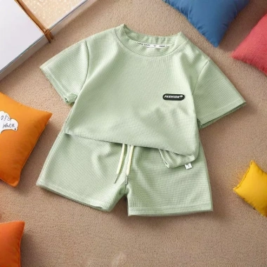 Bộ áo thun trẻ em 0-7 tuổi, quần short tay ngắn thoáng khí, phù hợp phòng điều hòa, 335.111₫