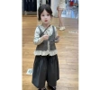 Bộ áo Vest dệt kim mùa thu bé gái - Viral Hàn Quốc Slim Fit, mát mẻ, thời trang 5