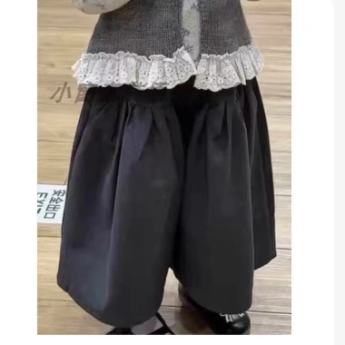 Bộ áo Vest dệt kim mùa thu bé gái - Viral Hàn Quốc Slim Fit, mát mẻ, thời trang
