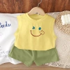 Bộ áo vest không tay mùa hè bé trai + quần lụa băng 2 trang phục - Giá chỉ 138k