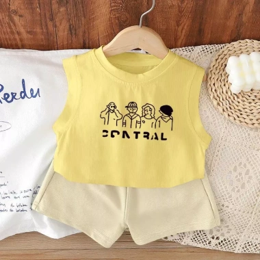 Bộ áo vest không tay mùa hè bé trai + quần lụa băng 2 trang phục - Giá chỉ 138k 3 Bộ áo vest không tay mùa hè bé trai + quần lụa băng 2 trang phục - Giá chỉ 138k 3