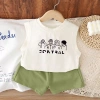 Bộ áo vest không tay mùa hè bé trai + quần lụa băng 2 trang phục - Giá chỉ 138k 8