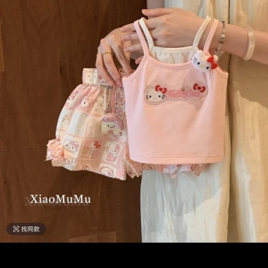 Bộ áo Vest ngọt ngào Hàn Quốc cho bé 0-3 tuổi Songkran Summer Play - Giá ưu đãi 285.625₫