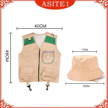 Bộ áo Vest và Mũ Ngoài Trời Explorer cho trẻ em câu cá tiệc, giá ưu đãi 167.200đ 7
