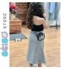 Bộ áo yếm Labubu và chân váy đuôi cá cho bé gái hè, đi chơi, đi học - Giá 99.000 VND 4