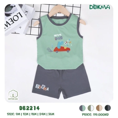 Bộ Ba Lỗ Bé Trai 8-14kg Thoáng Mát Ngộ Nghĩnh Dokma DB2.214-DB3.018 119k 3