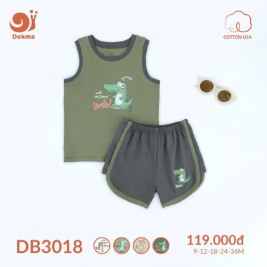 Bộ Ba Lỗ Bé Trai 8-14kg Thoáng Mát Ngộ Nghĩnh Dokma DB2.214-DB3.018 119k 6