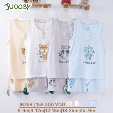 Bộ Ba Lỗ Judoby Mềm Mại Thoáng Mát 8-13kg 6-36M - JB368 DB2.151 DB2.100 JB426, chỉ 119.000 VND