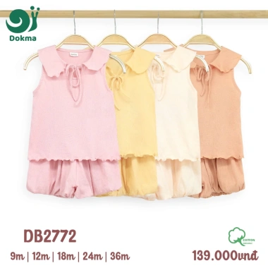 Bộ ba lỗ sát nách Dokma bé trai, bé gái 8-13kg 9-36M - Thời trang DMB506 DB2.731 Giá ưu đãi 119k