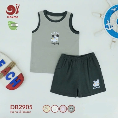 Bộ ba lỗ sát nách Dokma bé trai, bé gái 8-13kg 9-36M - Thời trang DMB506 DB2.731 Giá ưu đãi 119k