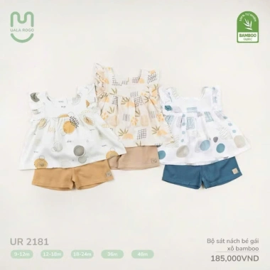 Bộ ba lỗ sát nách sợi tre mềm mại cho bé 6-48 tháng 6,5-20kg UR2.170 giảm giá 4 Bộ ba lỗ sát nách sợi tre mềm mại cho bé 6-48 tháng 6,5-20kg UR2.170 giảm giá 4