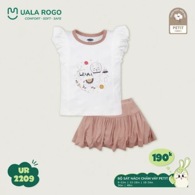 Bộ ba lỗ sát nách sợi tre mềm mại cho bé 6-48 tháng 6,5-20kg UR2.170 giảm giá