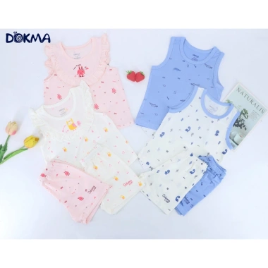 Bộ Ba Lỗ Sát Nách Thoáng Mát Dokma DB491 (8-13kg) - Giá ưu đãi 125k, giảm từ 157.5k
