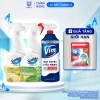 Bộ ba tẩy rửa Sunlight & Vim - Bọt tuyết lau bếp, tẩy bồn cầu, nước lau đa năng - Giá ưu đãi 114k