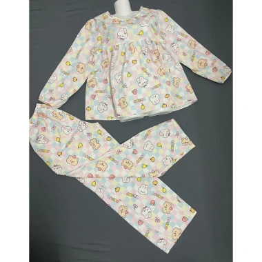 Bộ BabyDoll Lụa Hàn 40-60kg Không Xước Không Rút Tay Quần Dài CATTIE STYLE 159k VNĐ