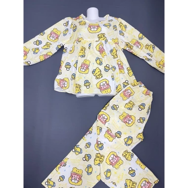 Bộ BabyDoll Lụa Hàn 40-60kg Không Xước Không Rút Tay Quần Dài CATTIE STYLE 159k VNĐ