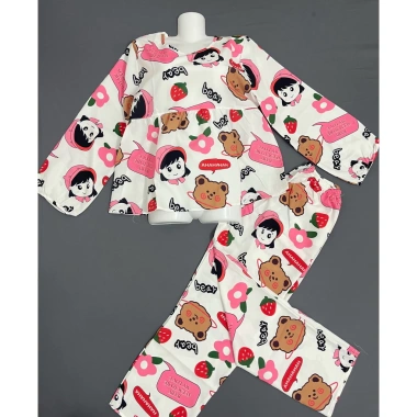 Bộ BabyDoll Lụa Hàn 40-60kg Không Xước Không Rút Tay Quần Dài CATTIE STYLE 159k VNĐ