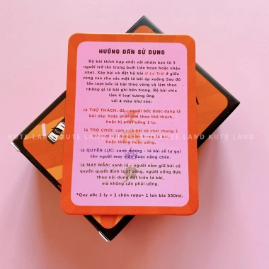Bộ Bài Drinking Game U Là Trời 100 Lá - Thử Thách Uống, Nốc Out, Thẻ Huệ 110.000đ