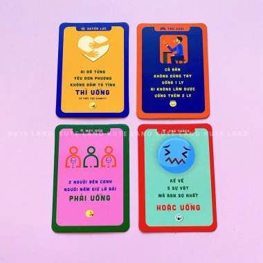 Bộ Bài Drinking Game U Là Trời 100 Lá - Thử Thách Uống, Nốc Out, Thẻ Huệ 110.000đ 4 Bộ Bài Drinking Game U Là Trời 100 Lá - Thử Thách Uống, Nốc Out, Thẻ Huệ 110.000đ 4