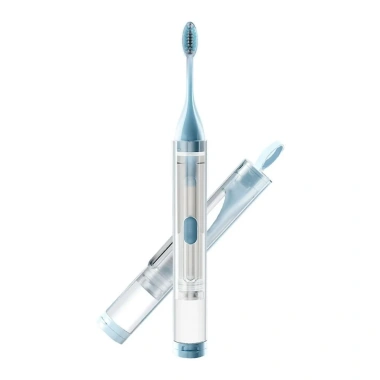 Bộ bàn chải đánh răng du lịch BENJMOORE 3 trong 1 gập, hộp kem di động cắm trại