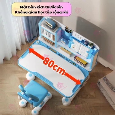 Bộ Bàn Học Chống Gù C12 Home Furniture 60x80 - Nghiêng 0‑45°, Điều Chỉnh Chiều Cao, Giá 1,490,000₫