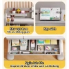 Bộ Bàn Học Thông Minh H75 PLUS - Nâng Hạ Tay Quay, Ghế Xoay 360°, Mặt Bàn Nghiêng 60°, Size 80cm + Quà tặng 1,450,000₫ 6