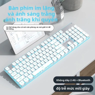 Bộ bàn phím Bluetooth không dây và chuột không dây, im lặng, nhẹ, cho PC và laptop - Giá 383.081 VND