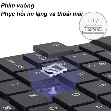 Bộ bàn phím & chuột Bluetooth 10 inch gọn nhẹ, phù hợp tablet & điện thoại - 126.788₫ 4