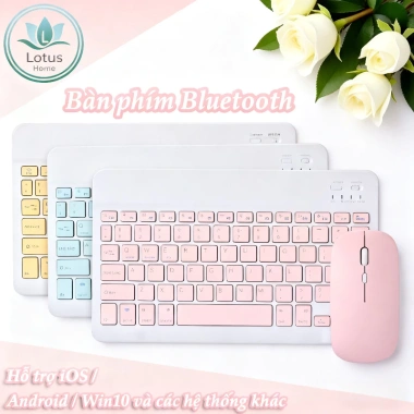 Bộ Bàn Phím Chuột Bluetooth 10 inch Siêu Mỏng Đa Màu, Tương Thích Điện Thoại, PC - Giá 126.787₫