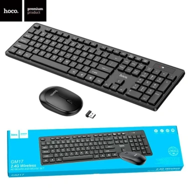 Bộ bàn phím chuột Bluetooth không dây Hoco GM17 - Giá chỉ 280.000₫, hiệu năng cao, pin lâu, tương thích đa hệ điều hành
