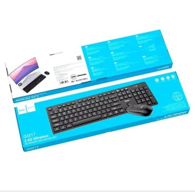 Bộ bàn phím chuột Bluetooth không dây Hoco GM17 - Giá chỉ 280.000₫, hiệu năng cao, pin lâu, tương thích đa hệ điều hành