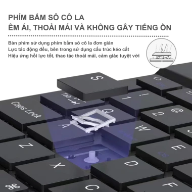 Bộ bàn phím chuột Bluetooth mỏng nhẹ, tương thích đa hệ điều hành, giảm giá 20% chỉ 110.000₫ 3