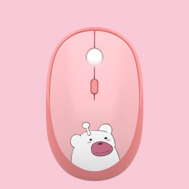 Bộ Bàn Phím & Chuột Không Dây Cute Hello Bear MOFII Hồng - Giá Ưu Đãi 429k