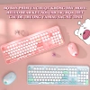 Bộ bàn phím + chuột không dây MF HELLO BEAR USB 2.4G họa tiết gấu - Giá 506.000₫