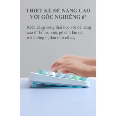 Bộ bàn phím + chuột không dây MF HELLO BEAR USB 2.4G họa tiết gấu - Giá 506.000₫