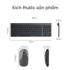 Bộ bàn phím chuột không dây MK966 Bluetooth + 2.4G, đa kết nối, sạc nhanh, chỉ 440k 4