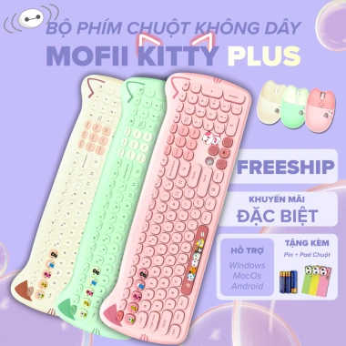 Bộ Bàn Phím & Chuột Không Dây Mofii 2.4GHz - Giá 559.200đ, giảm 22% 2