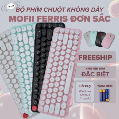 Bộ Bàn Phím & Chuột Không Dây Mofii 2.4GHz - Giá 559.200đ, giảm 22% 4