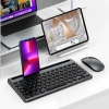 Bộ Bàn Phím Chuột Không Dây W609 Pin Sạc Type-C Bluetooth 5.0/3.0 USB 2.4G Khe Đỡ Điện Thoại Tablet Giá 420.000₫ 2