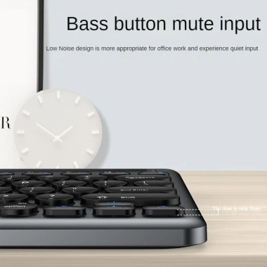 Bộ Bàn Phím Chuột Không Dây W609 Pin Sạc Type-C Bluetooth 5.0/3.0 USB 2.4G Khe Đỡ Điện Thoại Tablet Giá 420.000₫ 6