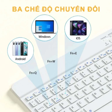 Bộ bàn phím và chuột Bluetooth 10 inch gọn nhẹ, tương thích tablet, giá 55.000₫ 4