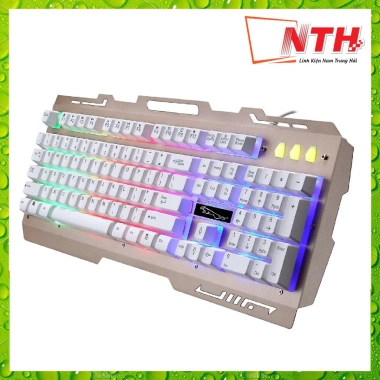Bộ bàn phím và chuột có dây trắng LED 7 màu - Siêu hot cho game, giá chỉ 119k